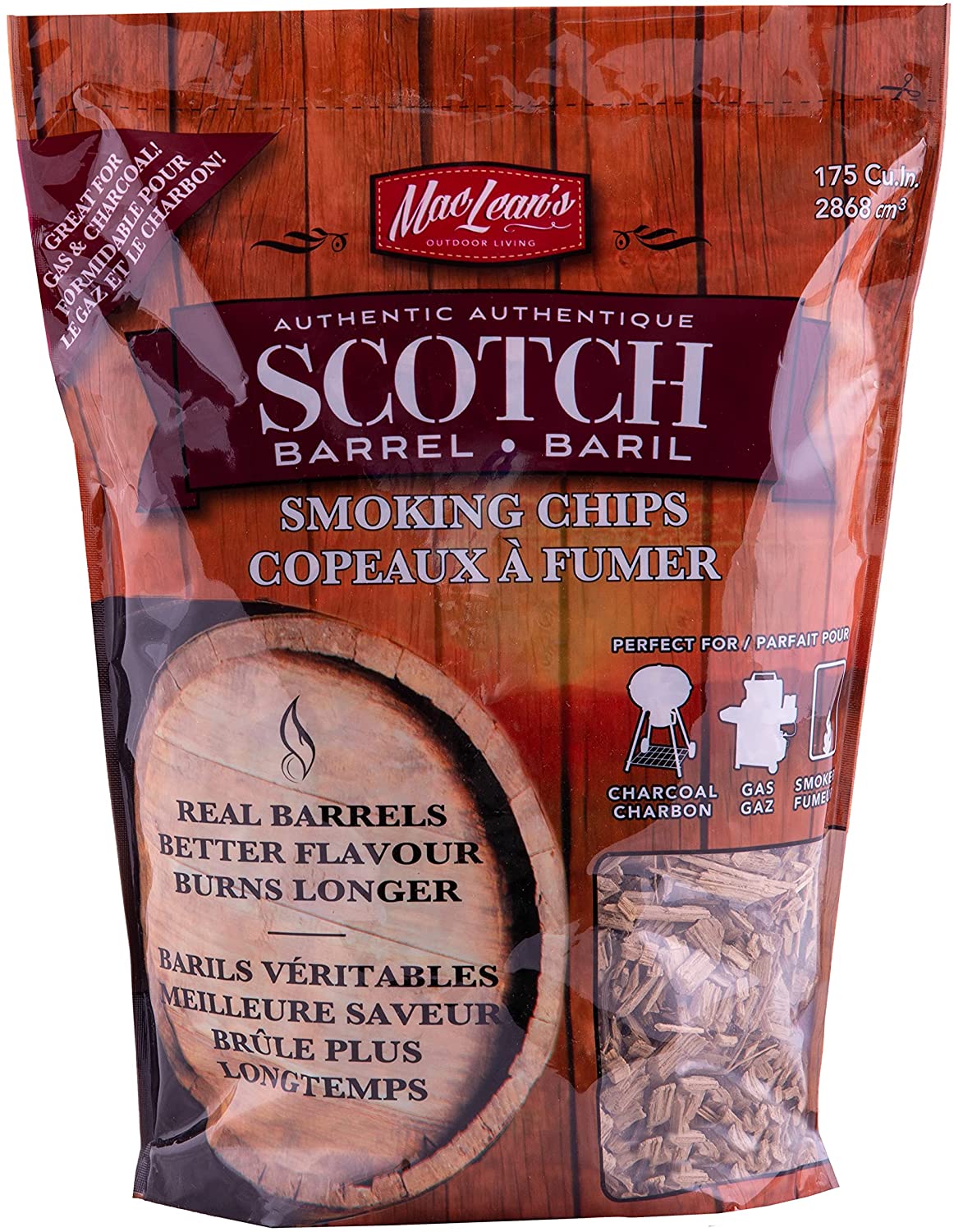 MacLean's Smoking Chips (Scotch Liquor - 2lb.) - CB-150S-CP