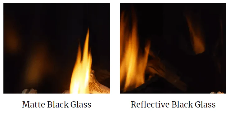 Majestic 42" 2-Sided Black Glass Interior Panels (Meridian Platinum) - GL-42MX