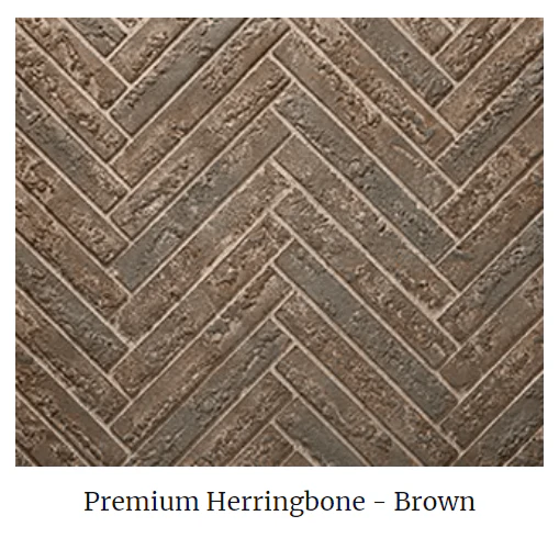 Majestic Brown Herringbone Refractory (Courtyard 42) - ODCOUG-42BHR