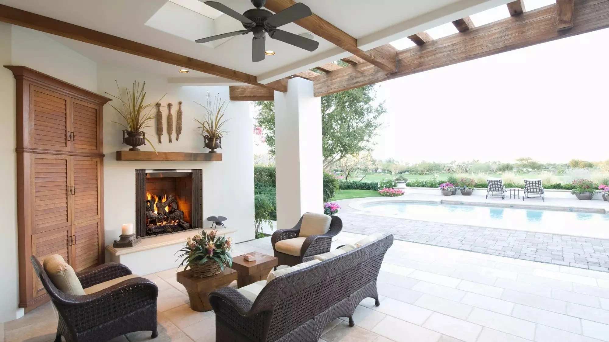 Majestic Castlewood 42 Outdoor Wood Fireplace - Image 3