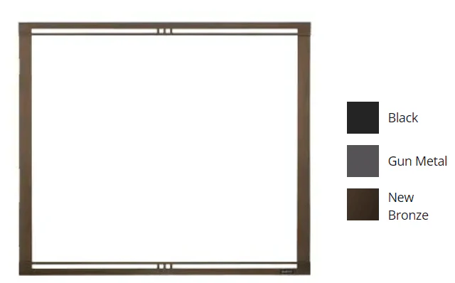 Majestic Firescreen Front (42" ST Gunmetal) - FSMQ42STGM