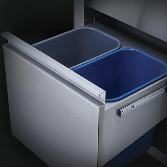 Napoleon 18" x 24" Double Drawer - Waste Bin - BI-1824-1W - Image 3