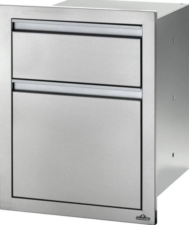 Napoleon 18" x 24" Double Drawer - Waste Bin - BI-1824-1W - Image 8