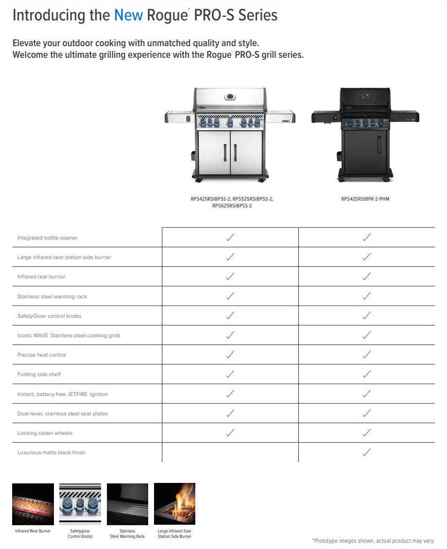 Napoleon NEW Rogue 425 Gas Grill (Black) - R425K-2 - Image 18
