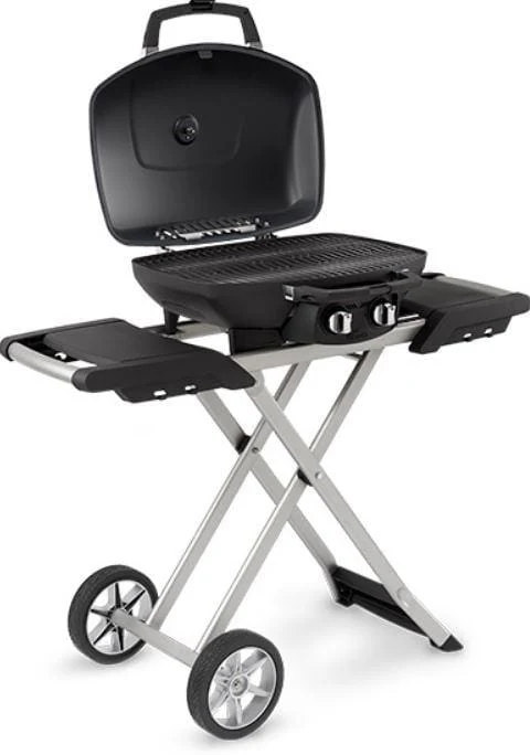 Napoleon TravelQ 285 X Portable Gas Grill + Scissor Cart (Blue) - TQ285X-BL-1 - Image 2