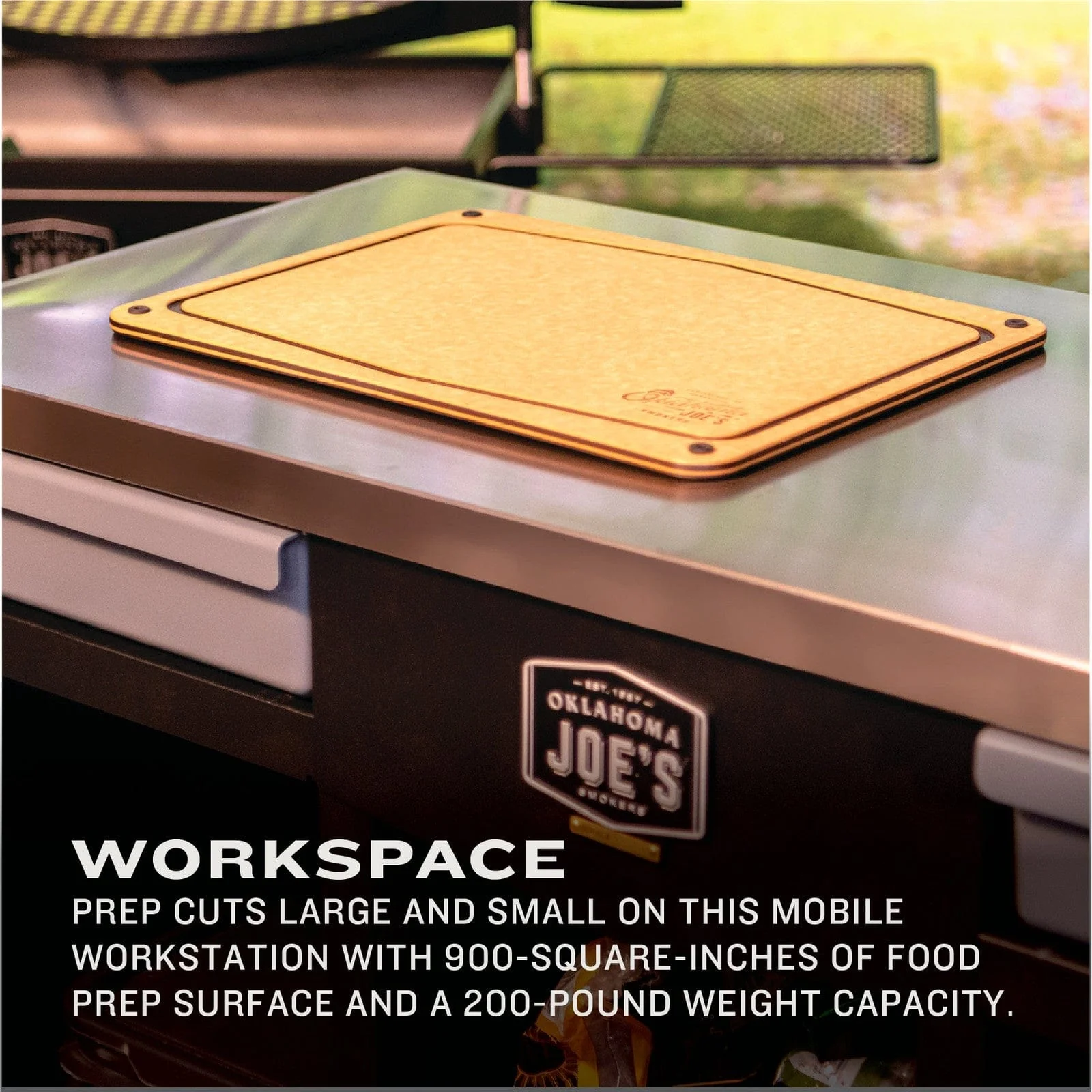 Oklahoma Joe Workstation DLX Prep & Storage Cart - OJ2260035 - Image 5
