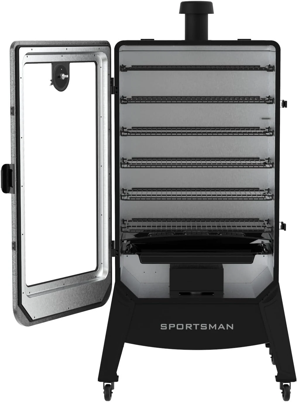 Pit Boss Sportsman Gray 7-Series Wood Pellet Vertical Smoker - Image 2