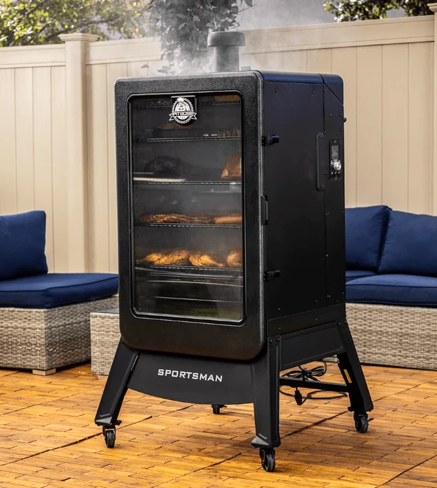 Pit Boss Sportsman Gray 7-Series Wood Pellet Vertical Smoker - Image 5