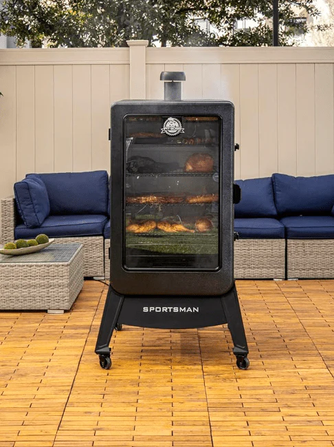 Pit Boss Sportsman Gray 7-Series Wood Pellet Vertical Smoker - Image 6