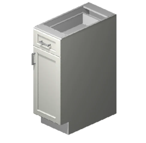 Precise Design Cabinetry - 1 Door 1 drawer Cabinet (15" Hinged Right)