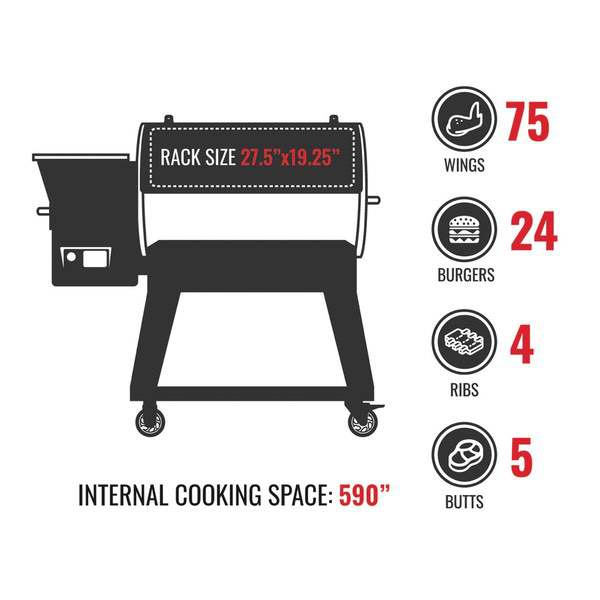 Recteq Deck Boss 590 Legacy Edition Pellet Grill - Image 19