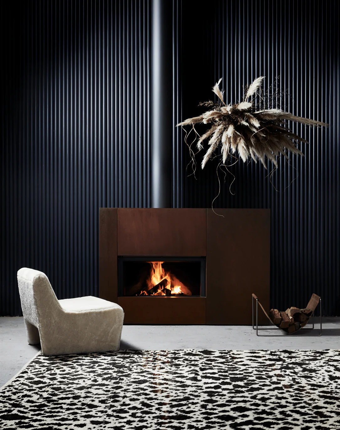 Stûv 21-Clad Wood-Burning Fireplace (21.2-95 SF2 Right Asymmetrical) - Image 2