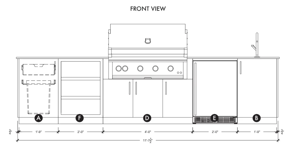 Urban Bonfire Cirrus 42 Outdoor Kitchen - Image 12