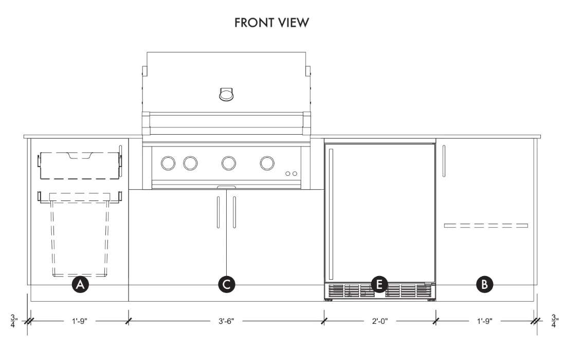 Urban Bonfire Horizon 36 Outdoor Kitchen - Image 10