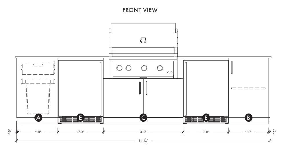 Urban Bonfire Tundra 36 Outdoor Kitchen - Image 10