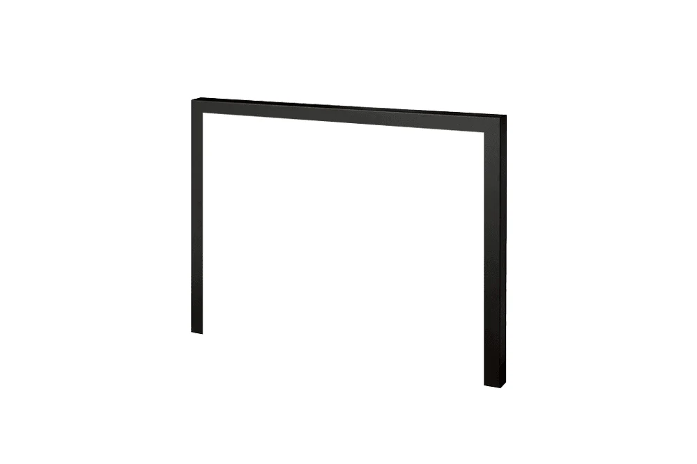 Valor Black 3-Sided Square 2" Trim (G3 Series) - 767STB