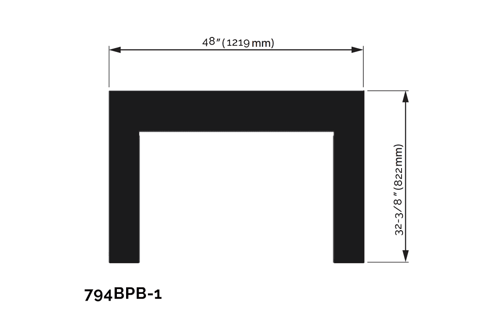 Valor Black Backing Plate (G4 Series) - 794BPB-1
