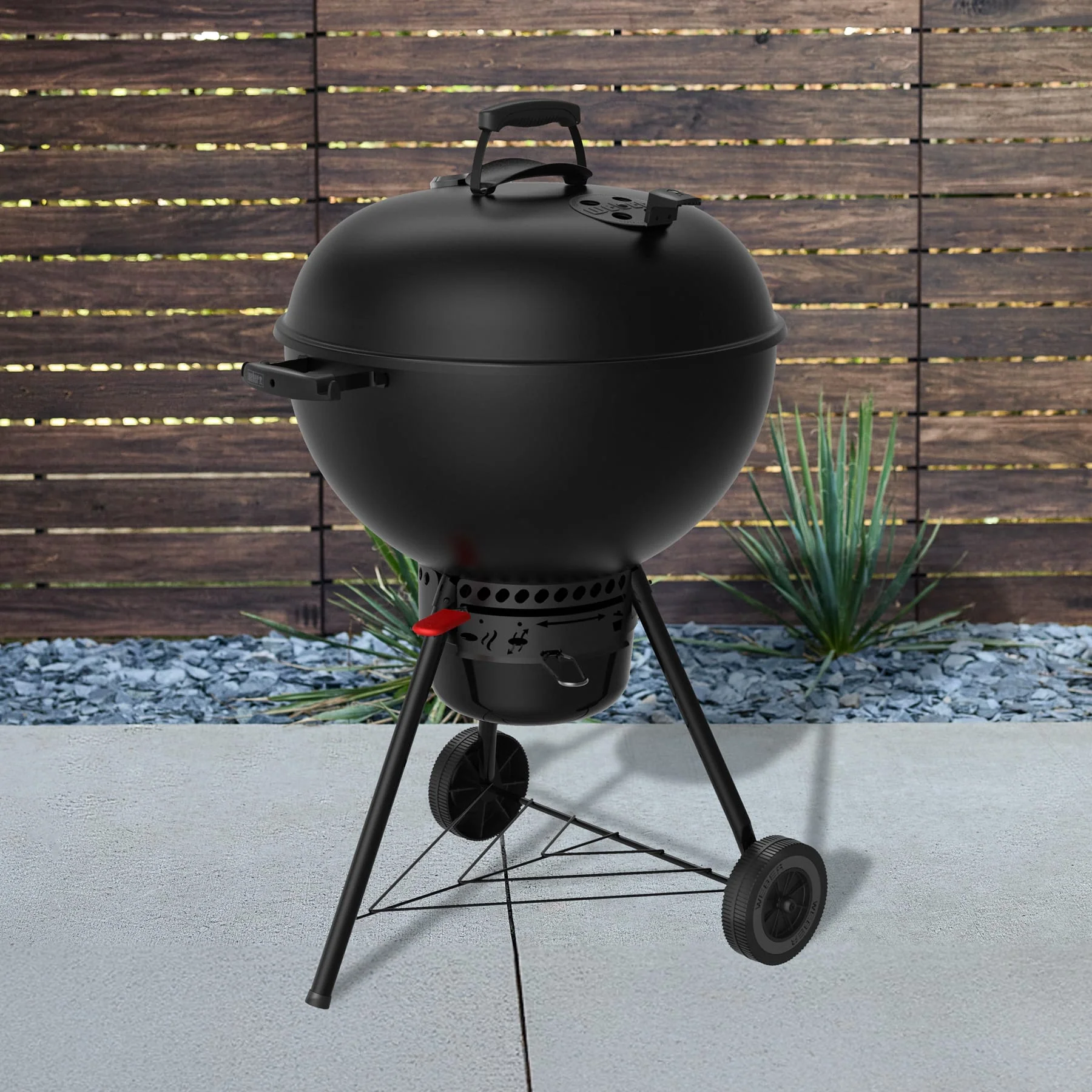 Weber Original 22" Premium Kettle Charcoal Grill (Stealth) - Image 5